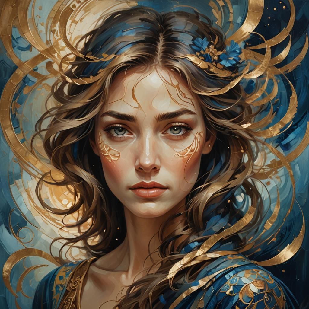 Emotional Portrait Series in Fantasy Art Style