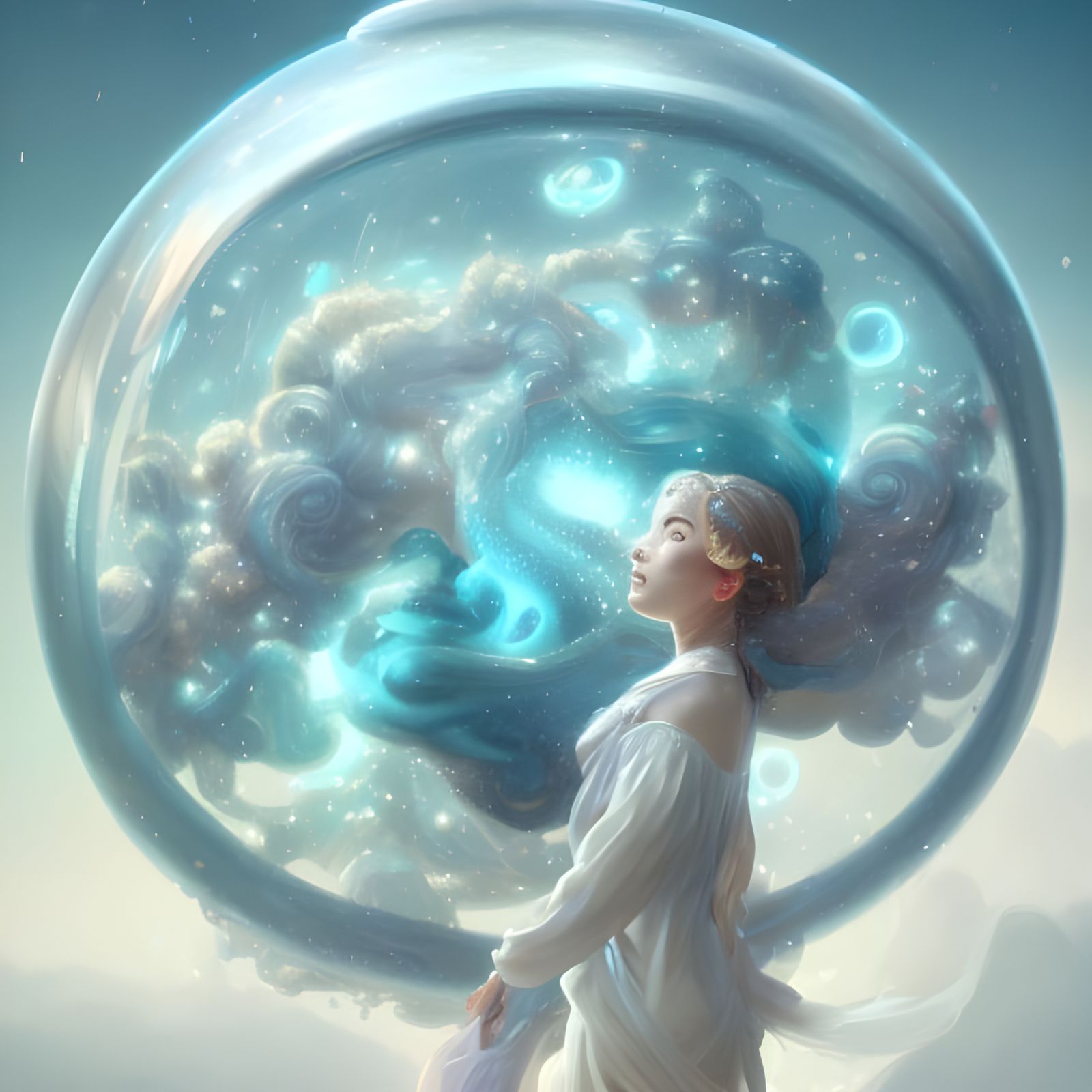 Angel bubble cloud ☁️ 🫧🌸