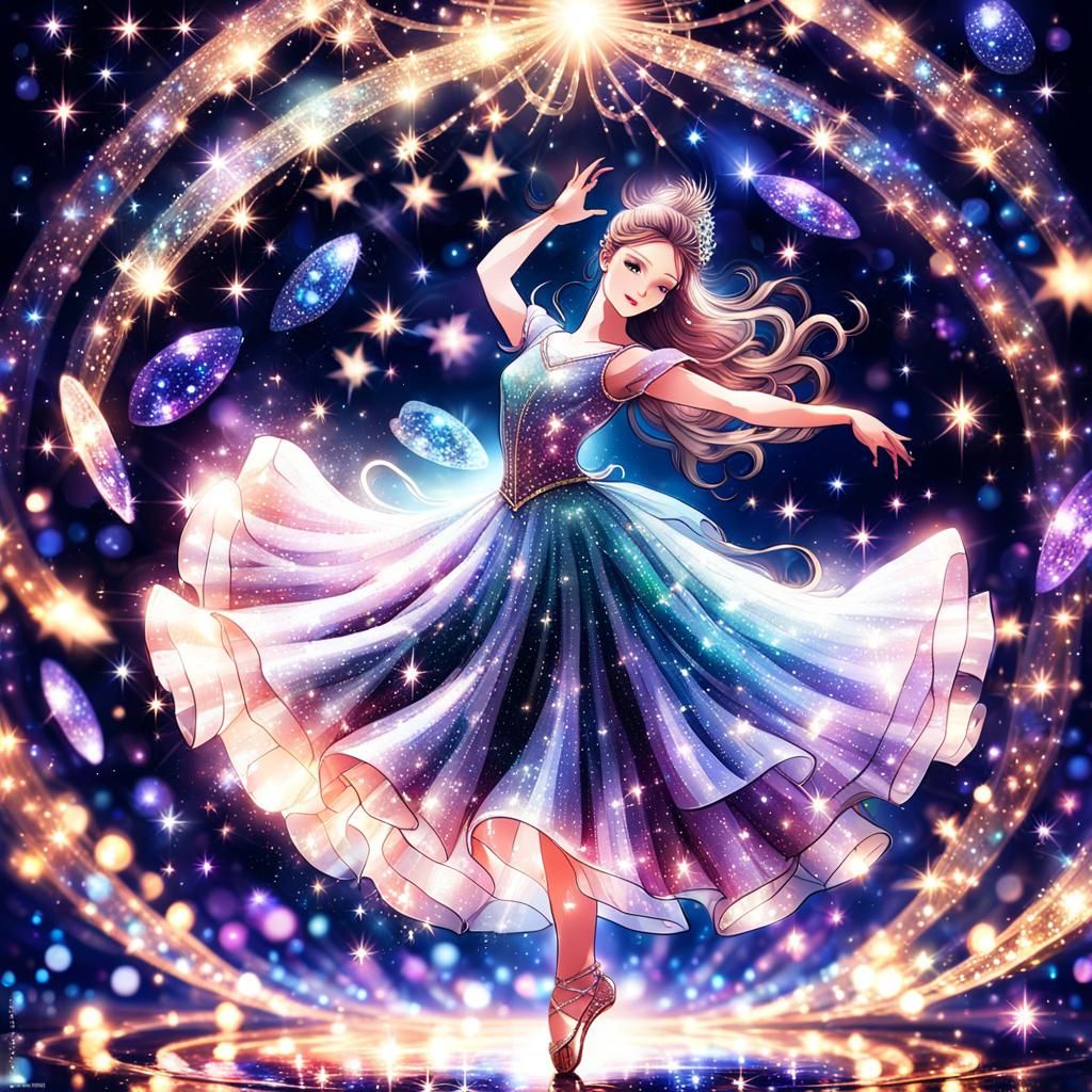 Magical Ballet Dancer with Divine Shine