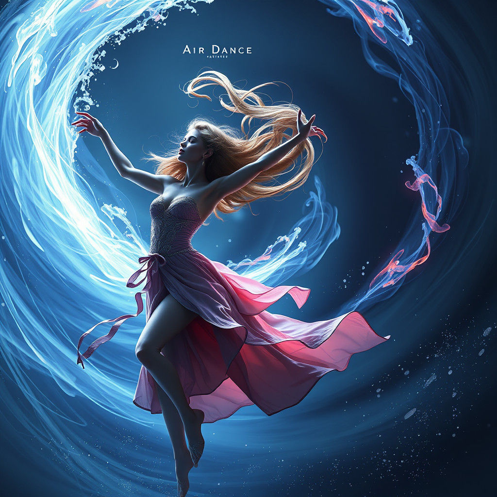 Air Dancer in Detailed Matte Painting Style
