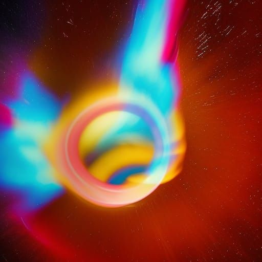 Flaming Vortex in Space: Professional Photography
