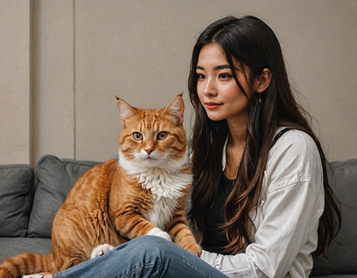 Apollo the Cat Seduces a Girl