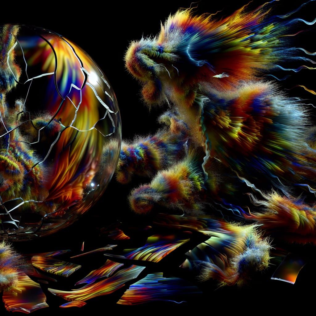 Psychedelic Fur Explosion in Vibrant Colors