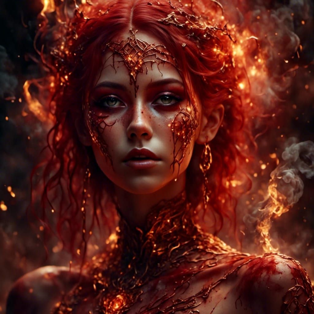 Embera Firewhisper, D&D Character Art