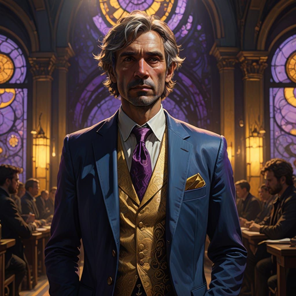 Man Attends Graduation in Dark Fantasy Style