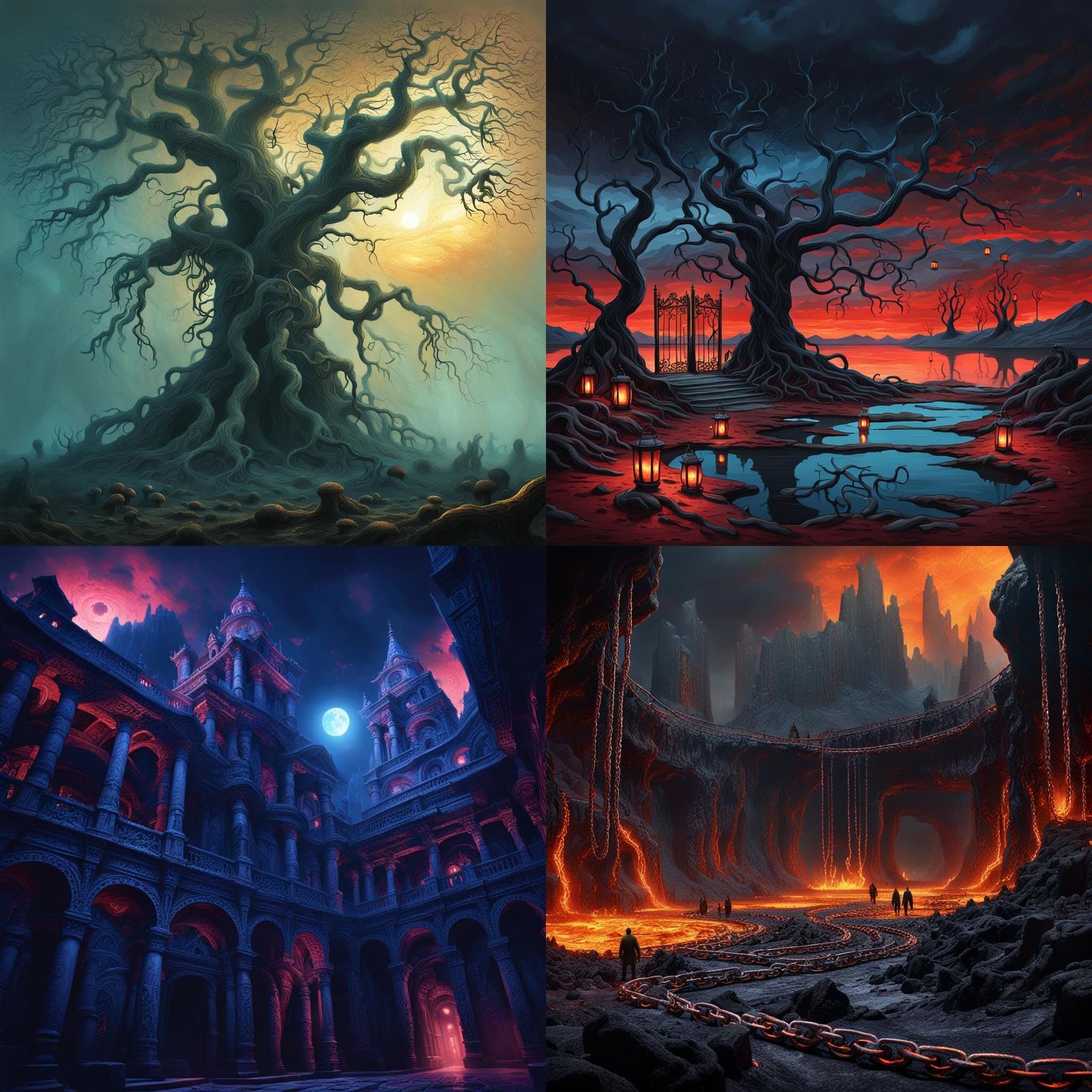 Fantastical Tartarus Concept Art in Deep Color