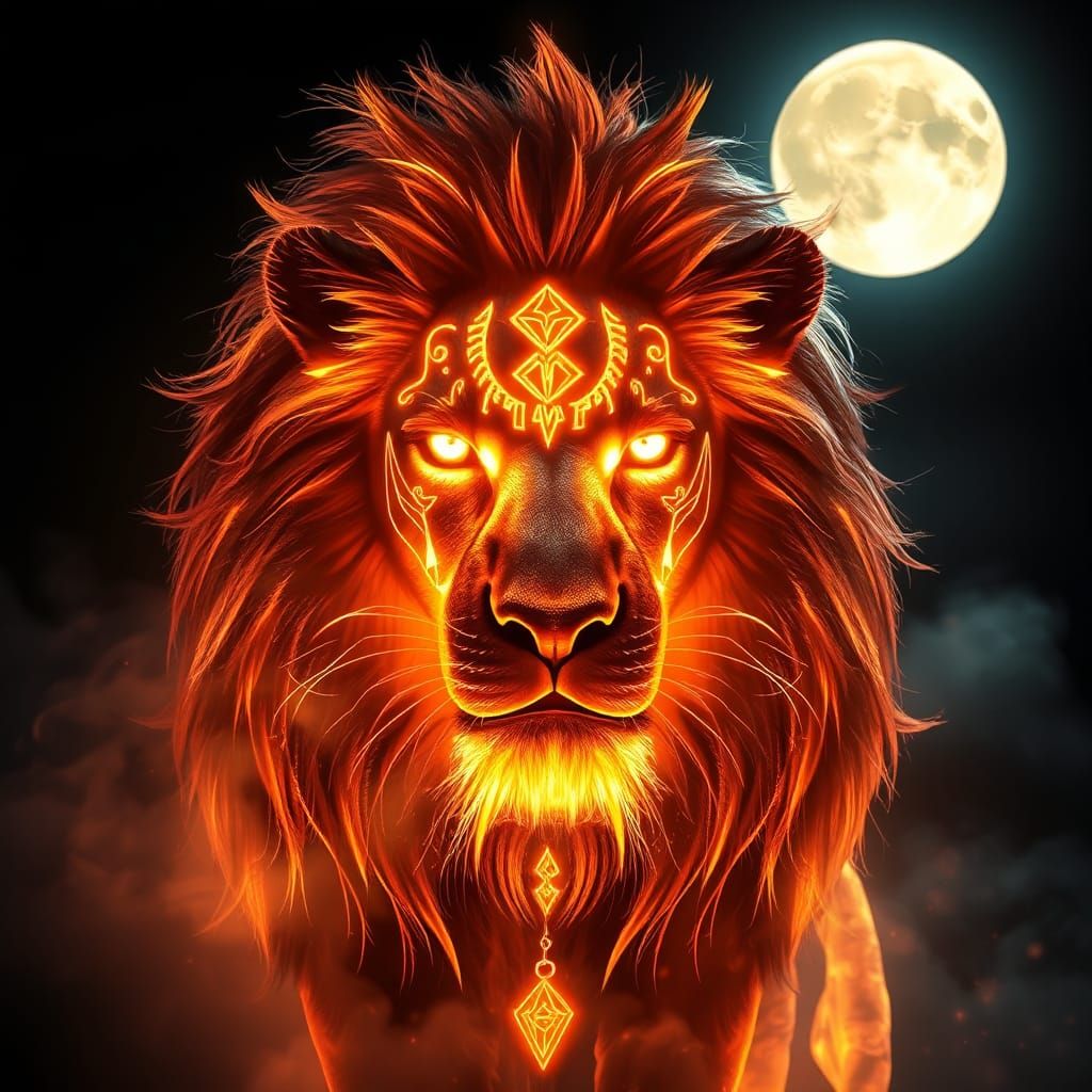 Prismatic Lion Guardian of the Night