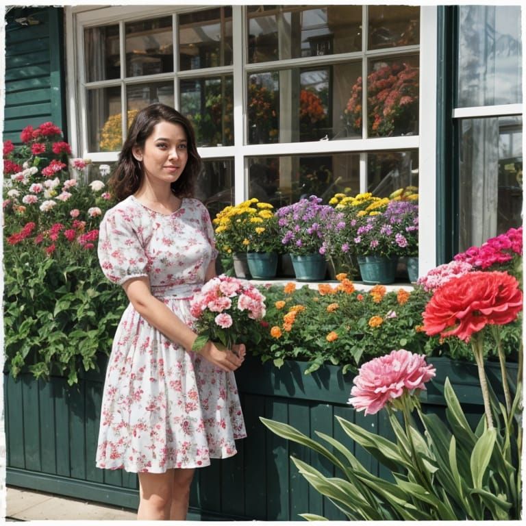 Blooming Carnation Field in Full Season