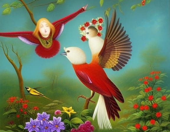 Stargazing Platform in Floral Mycelium Network