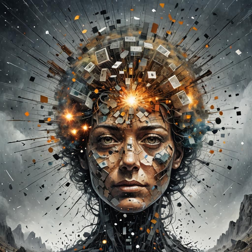 Exploding Mind: AI Art of Inner World