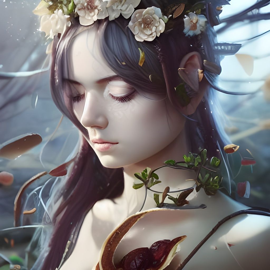 Syrupy Pancake Goddess: Digital Illustration