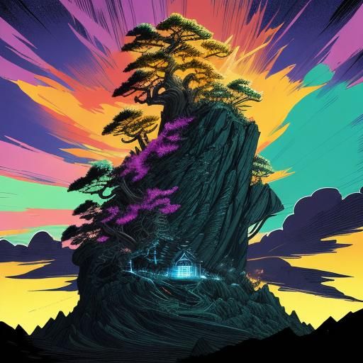 Goku in Anime Style with Electric Aura