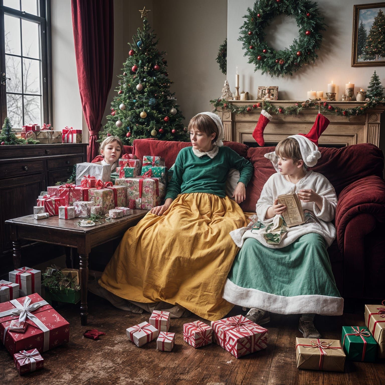 Winter Wonderland in Mourful Reflection