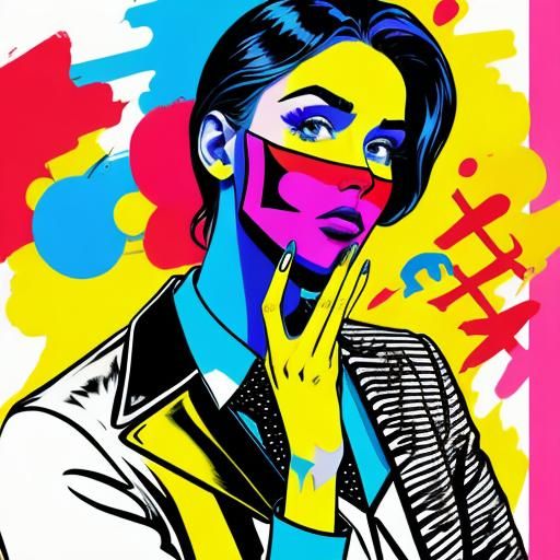 Bold Pop Art 'Shhh' Design