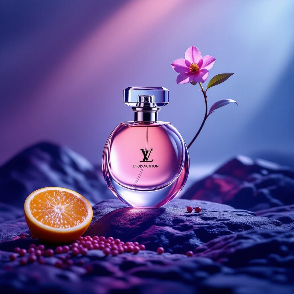 Louis Vuitton Nikita S Perfume Bottle in Ethereal Light