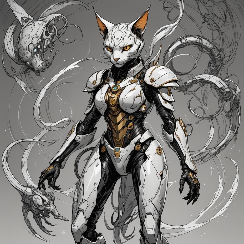 Cybernetic Hero in Art Deco Cityscape