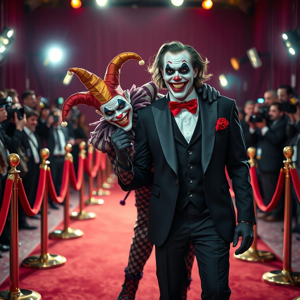 Jester Surprises Joker on the Red Carpet in Hyperdetailed 4K...