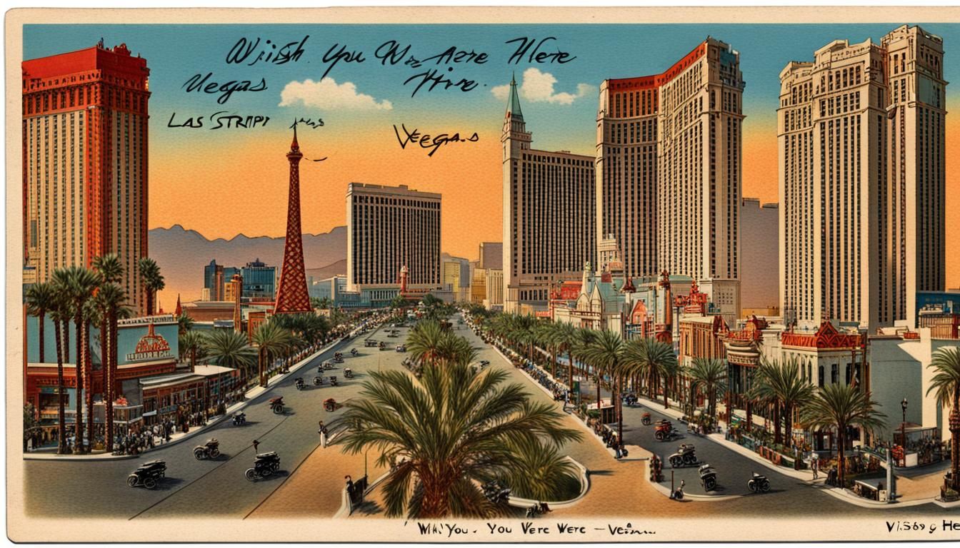 Vintage Postcard: Las Vegas Strip in the 1920s