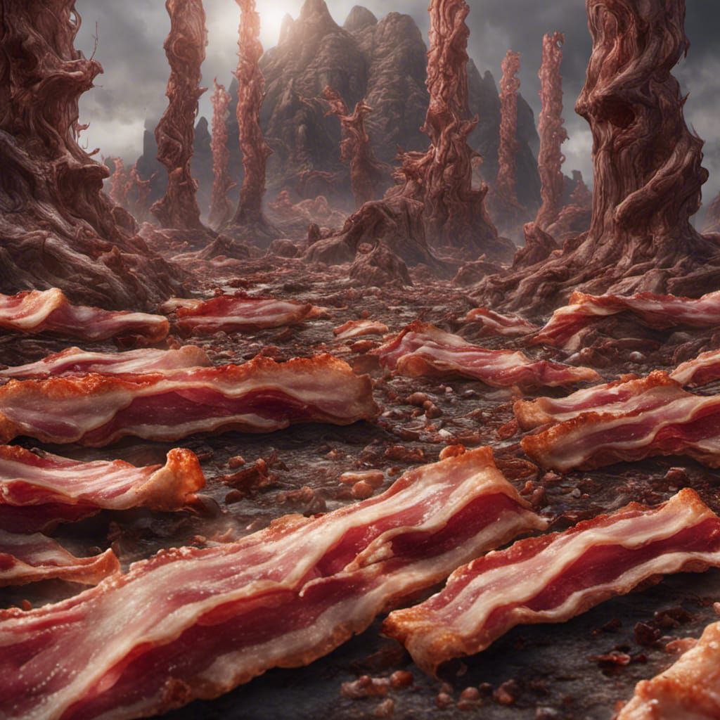 Bacon Land: Fantastical Artstation Painting