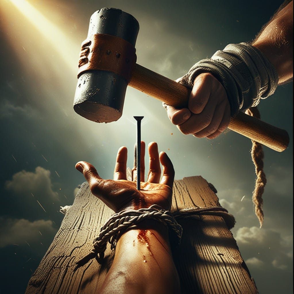 Crucifixion: Roman Soldier's Fury