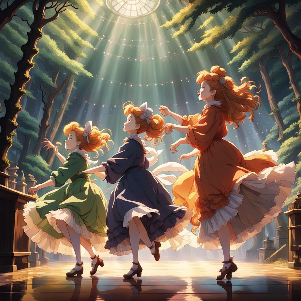 Sanderson Sisters Dance: Studio Ghibli Anime