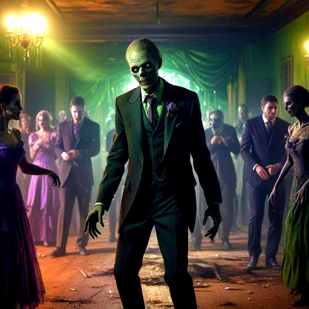 Zombies Attend High School Prom in Spooky Style