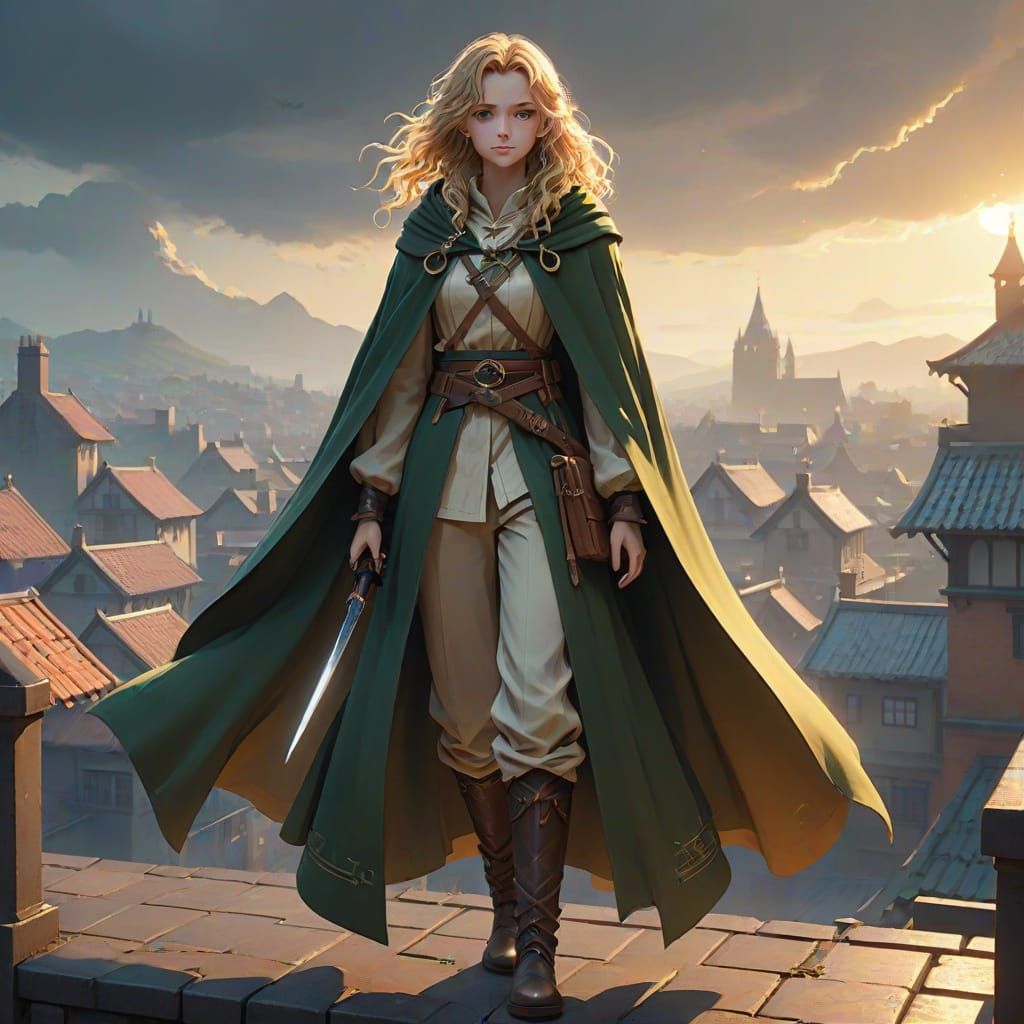 Medieval Beauty in Golden Hour