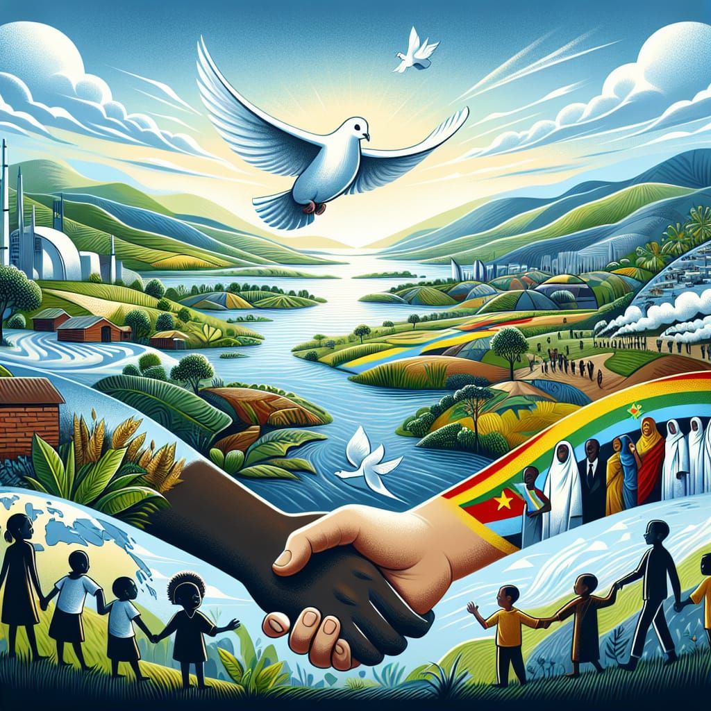 Peaceful Congo: An Abstract Representation of Unity