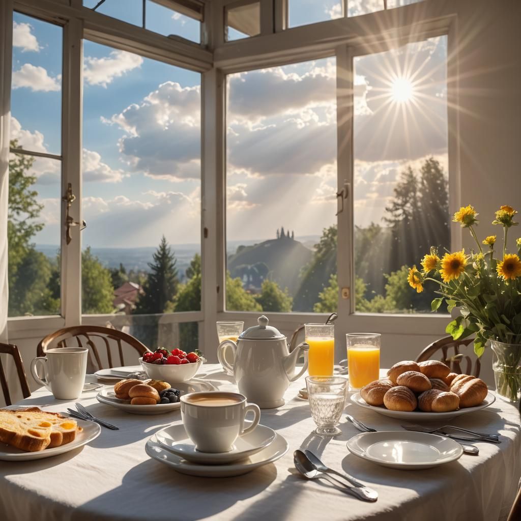 Breakfast Table in Divine Sunshine