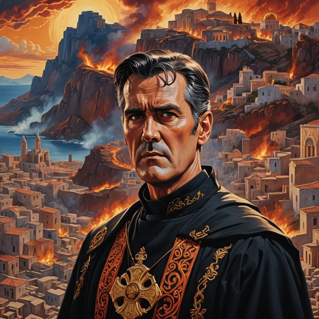 Bruce Campbell as Greek Orthodox Priest in Apocalyptic Anime...