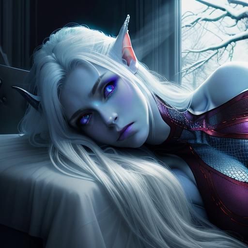 Demon Lich in Dreamlike Cinematic Scene