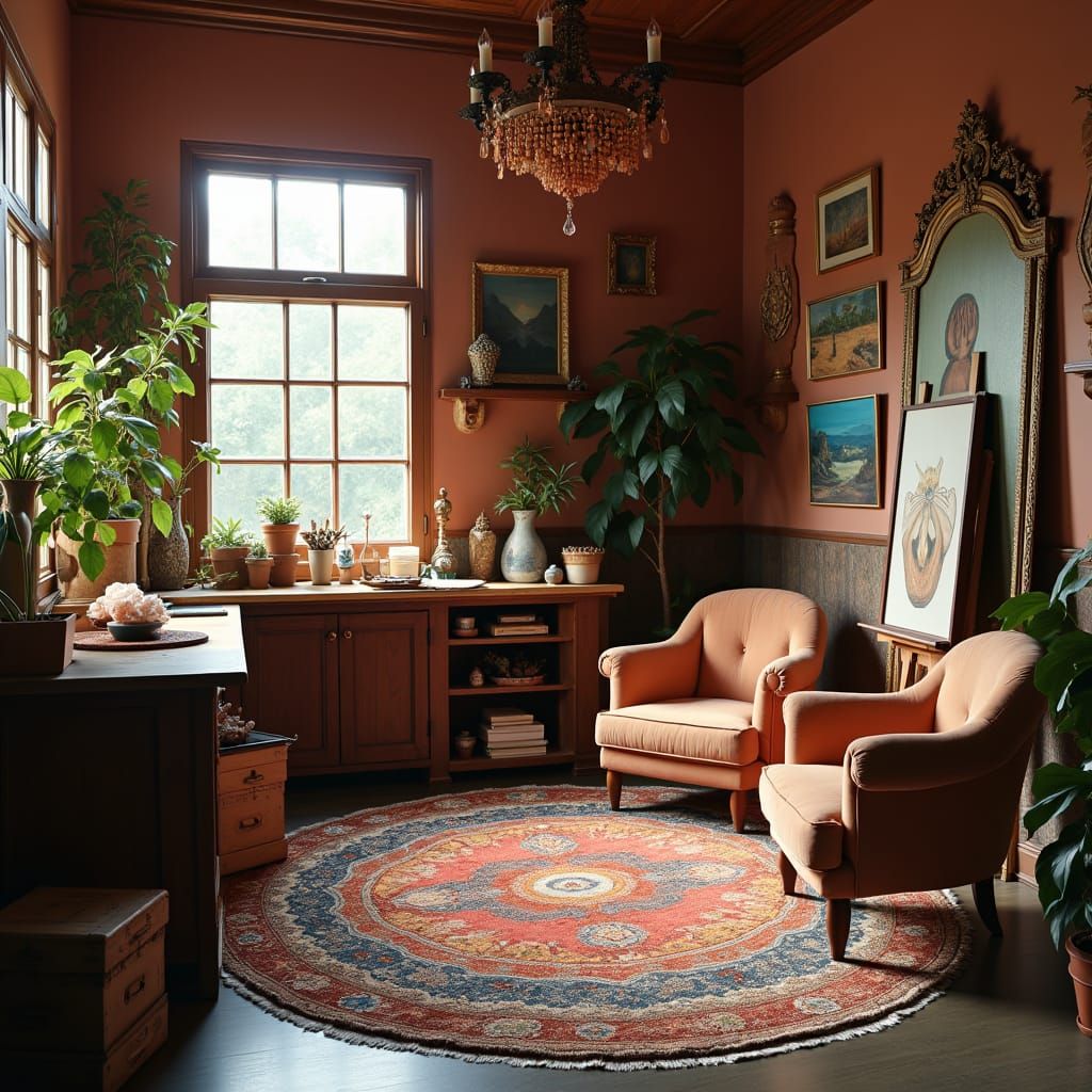 Cozy Art Studio Inspired by Digital Artists