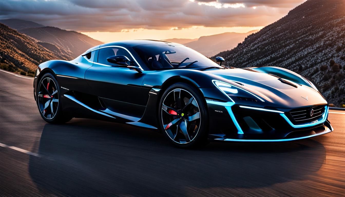 Ultrarealistic 8k Rendering of Rimac Nevera