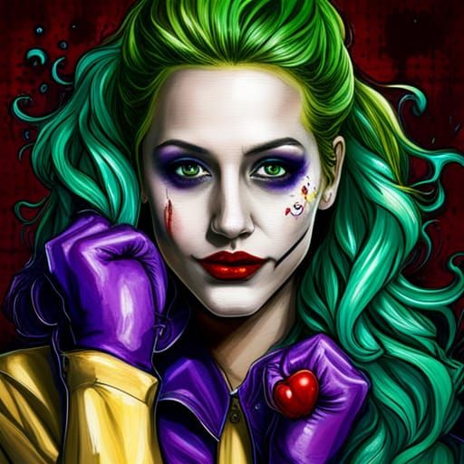 Ashley Tisdale as Joker: Graffiti Street Art