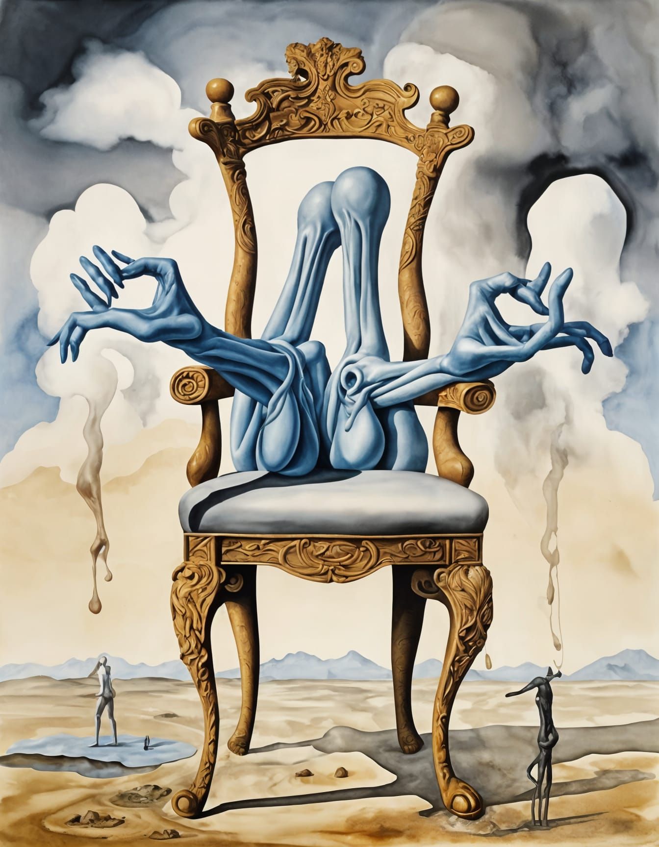 Surrealist Masterpiece: Human Limbs Transformed into Whimsic...