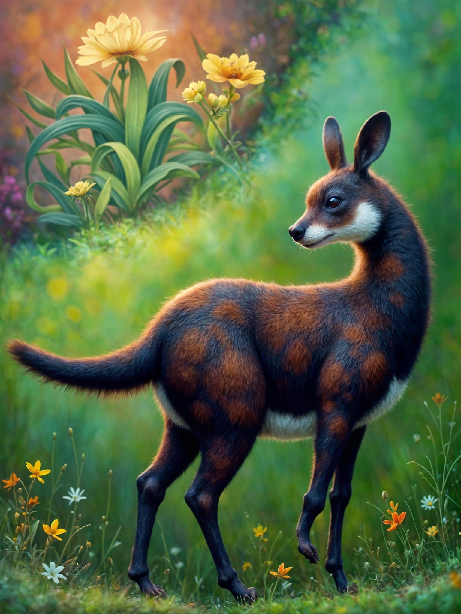 Ethereal Wildflowers with Fantasy Glow