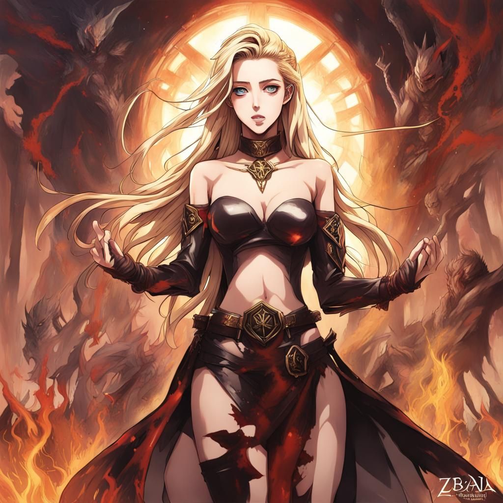 Anime-Style Depiction Inspired by Japanese Manga Art