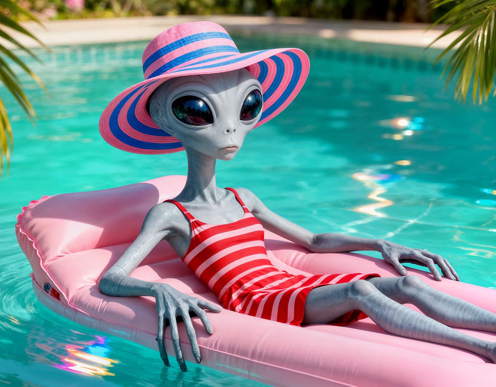 Grey Alien on Holiday