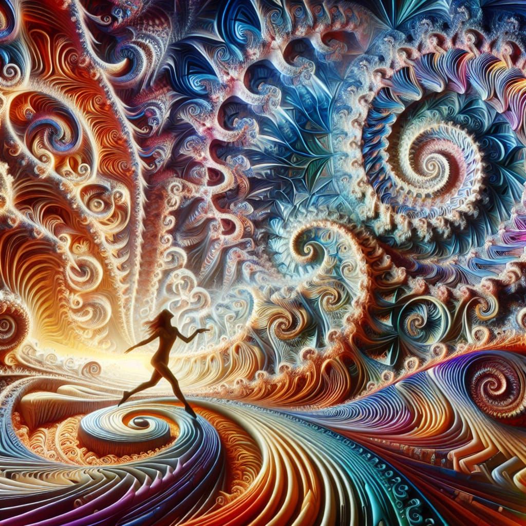 Maximalist Dances with Fractal Art Nouveau Paradox