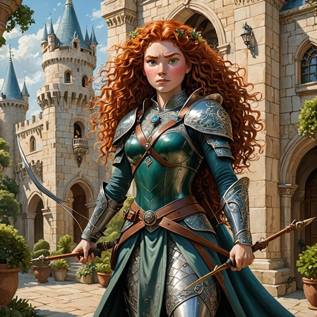 Princess Merida as Palace Guard, DiTerlizzi Style