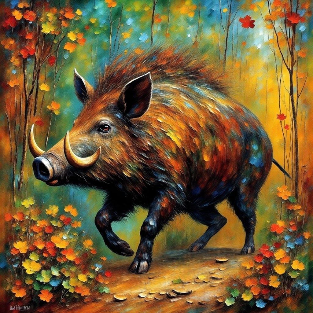 Wild Boar: Rough Diamond in Digital Art