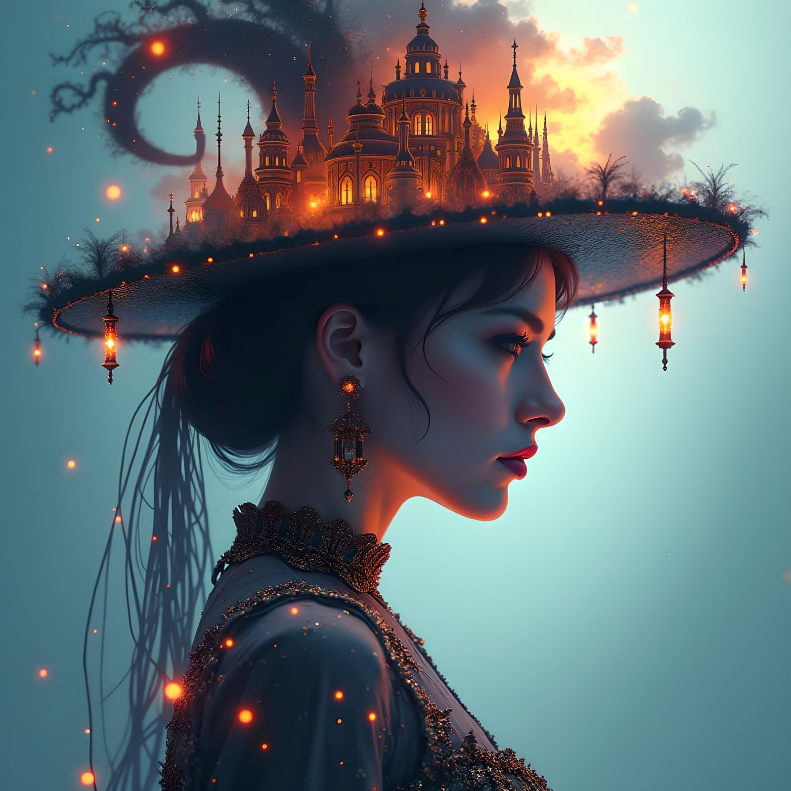 Kingdom Hat: A Double Exposure Masterpiece