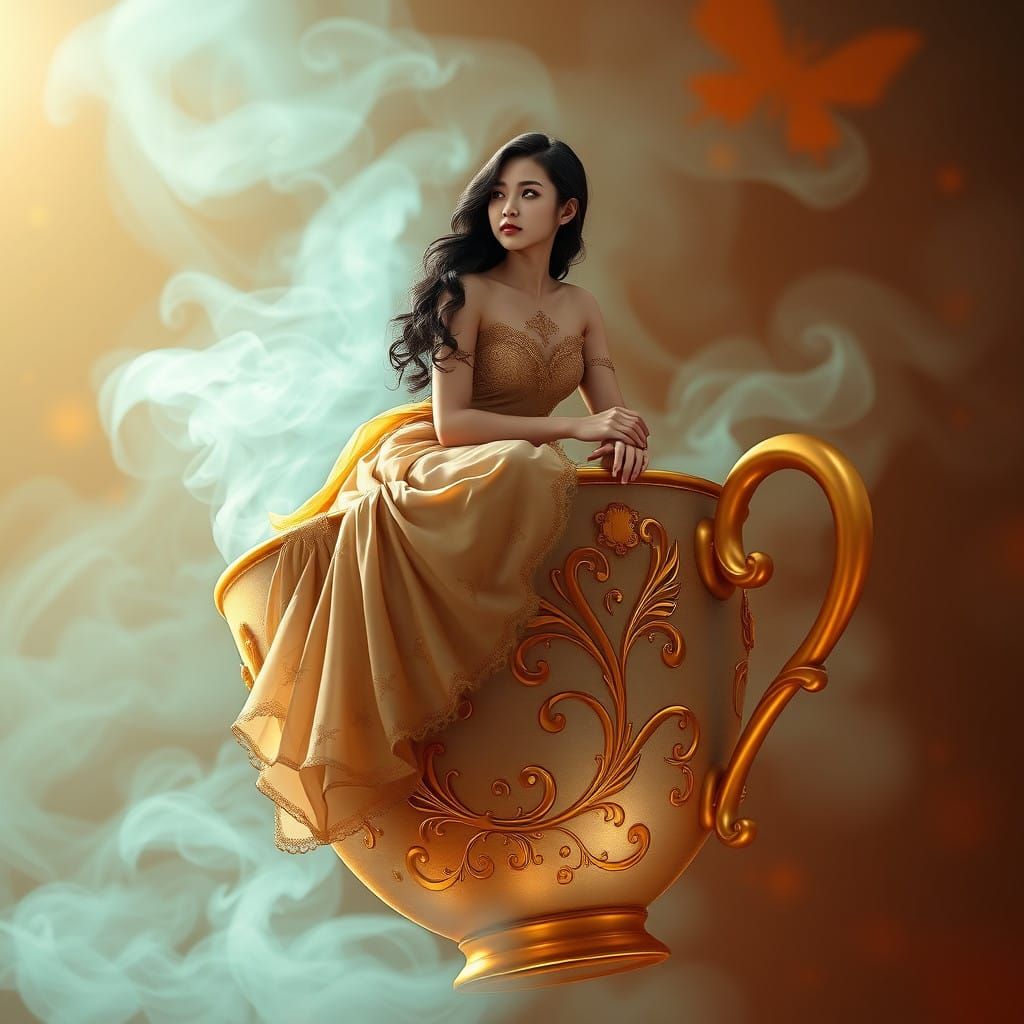 Ethereal Fantasy Coffee Goddess