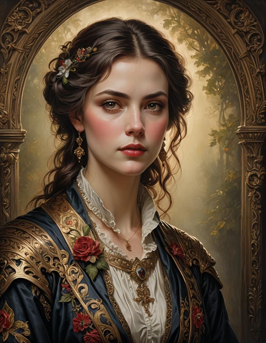 High-Resolution Portrait in Lovell Style