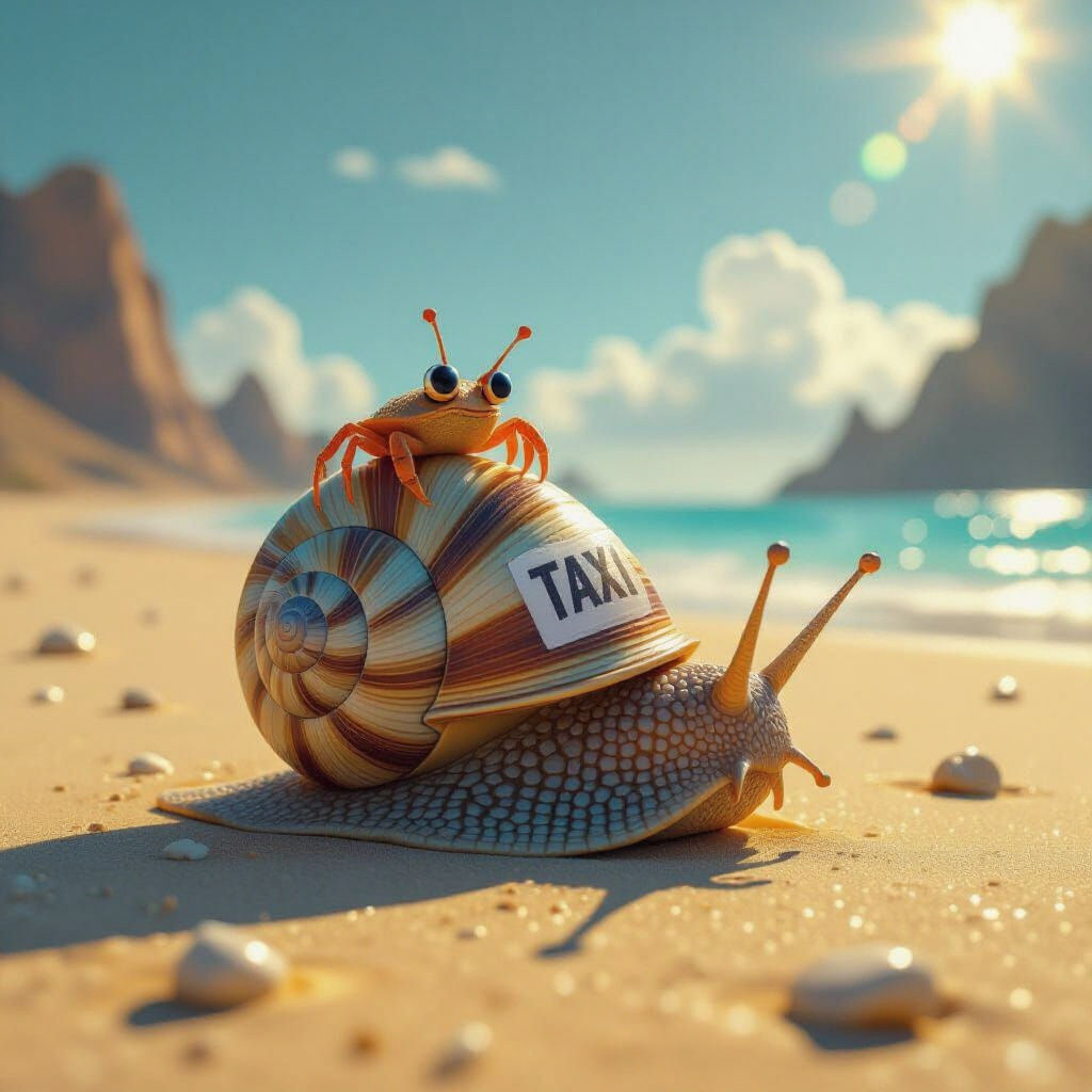 Beach Cab 🐌🚕