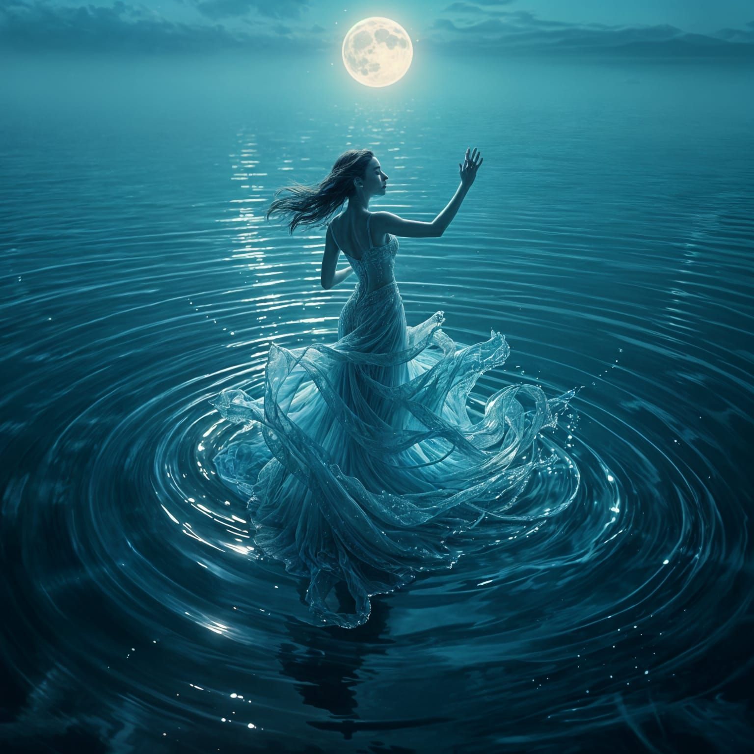 Water Lady Dancing in Crystal Lake