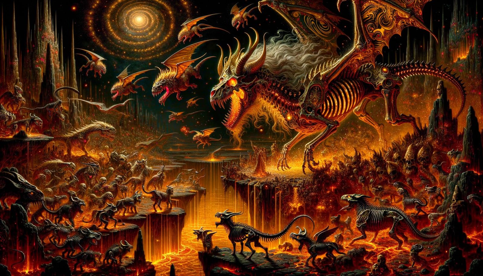 Baroque Divine Dragon Descends into Hellish Abyss