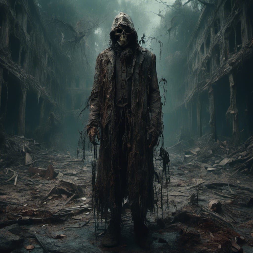 Surreal Asylum Character Design in Dark Fantasy Style