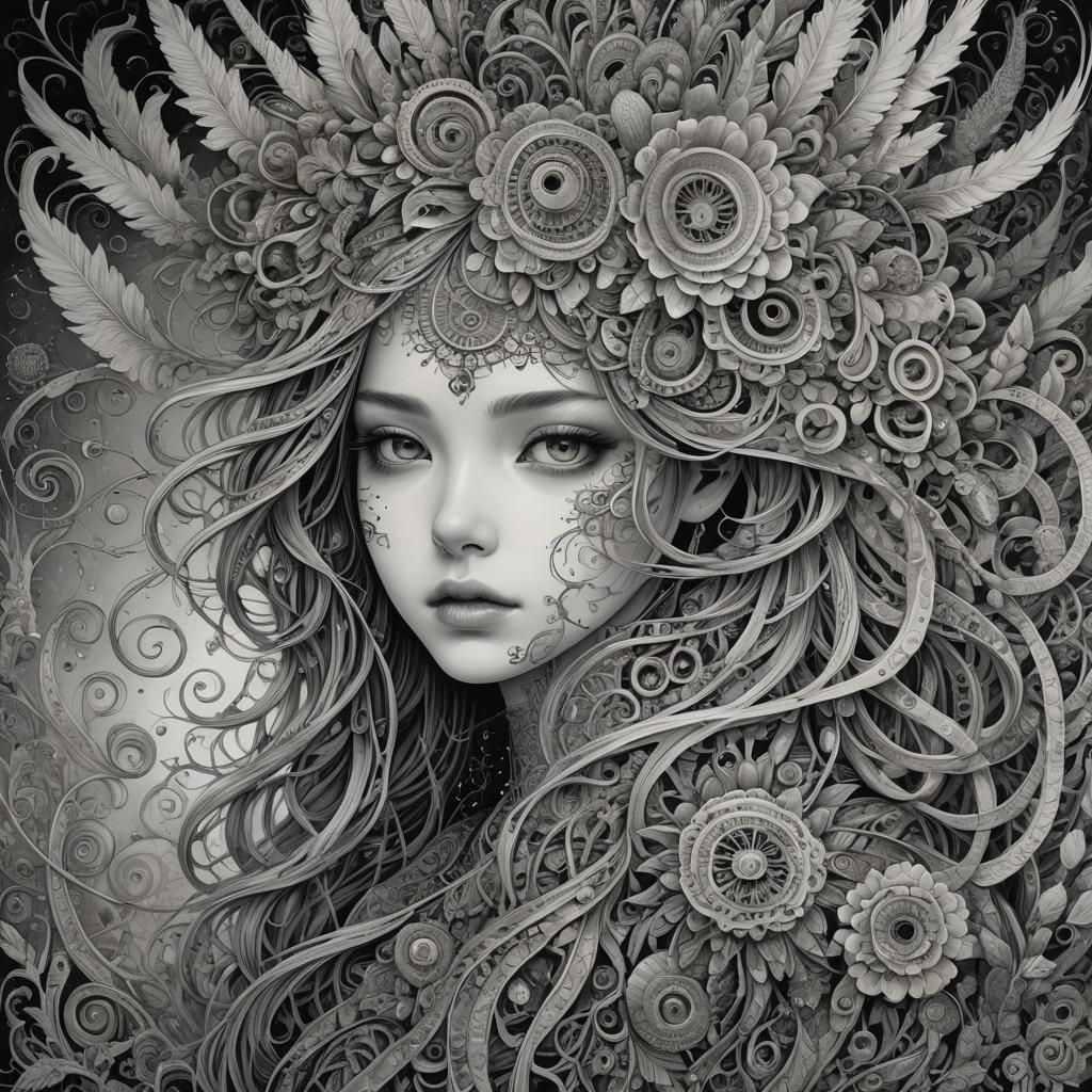 Detailed Expressive Emotional Artwork