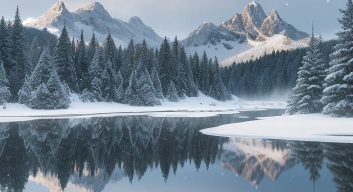 Snow-covered mountain